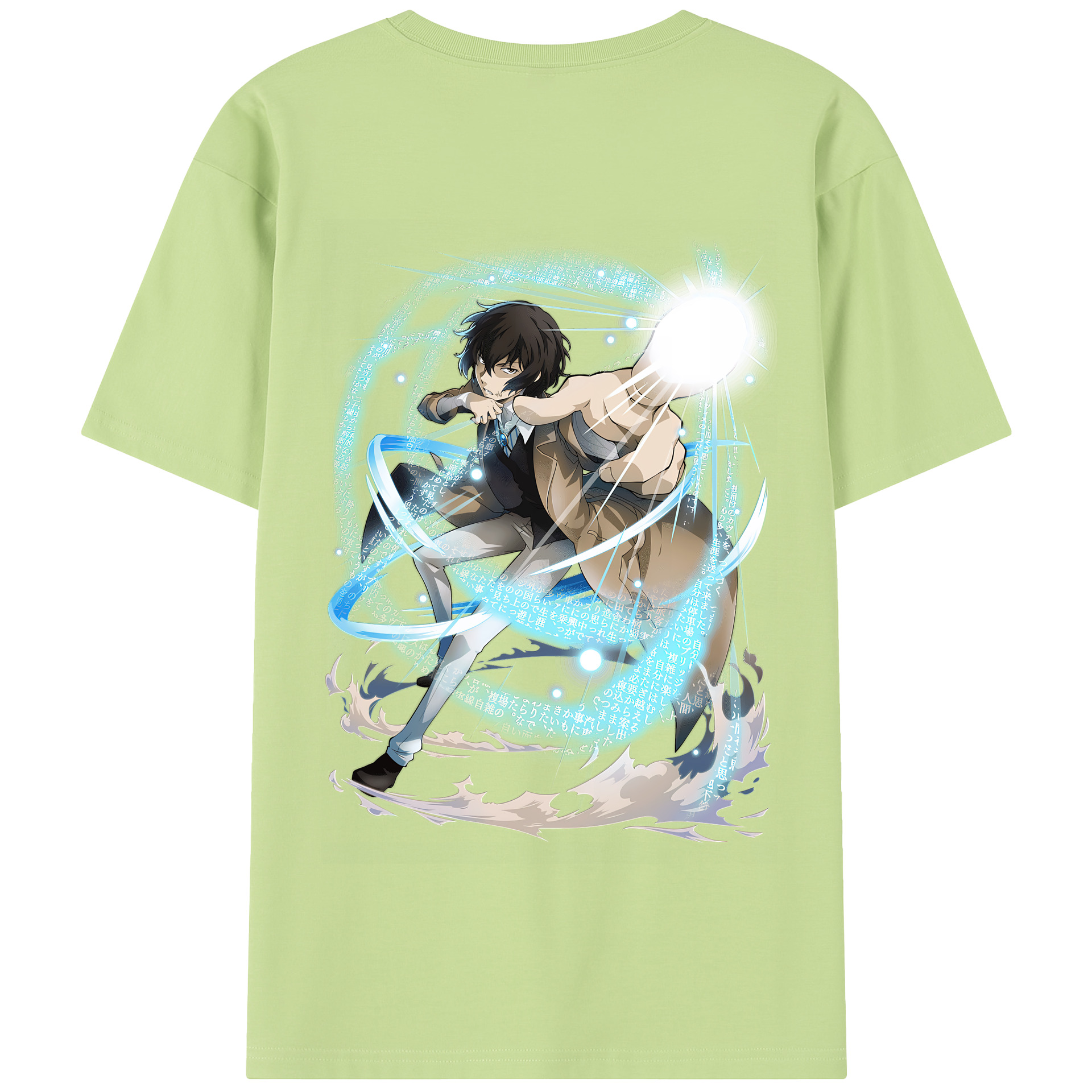 （画像用） 文豪ストレイドッグス Bungo Stray Dogs 綿100％半袖Tシャツ（背面プリント）